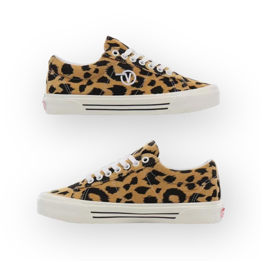 HTF: new Vans ✌︎︎ Flying V Logo DX Anaheim Factory Sneaker ✌︎︎ Leopard Print - Picture 15 of 16